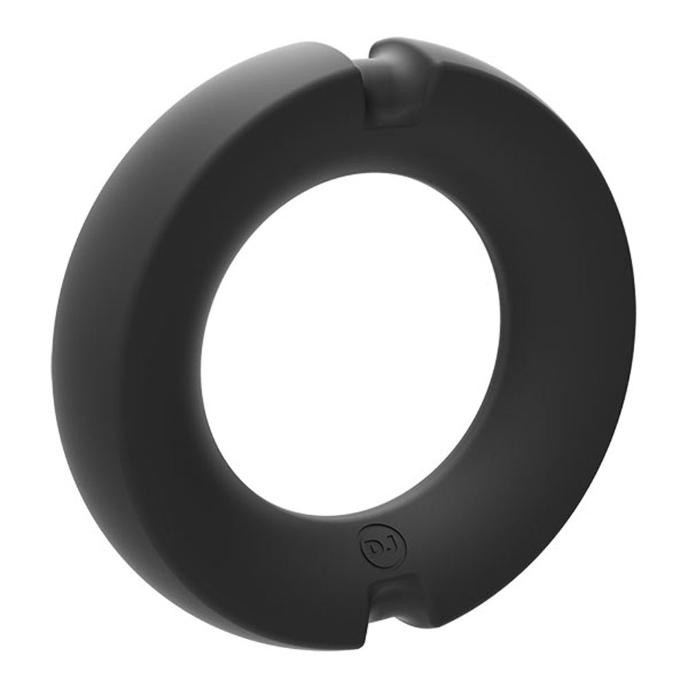 Hybrid Silicone Covered Metal Cock Ring - 35mm DJ2402-18-BX