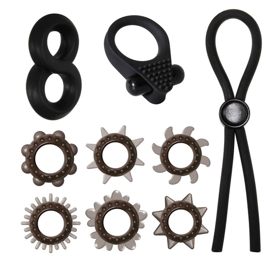 Adam's Deluxe Penis Ring Sampler AE-WF-9321-2 Adam's Deluxe Penis Ring Sampler AE-WF-9321-2