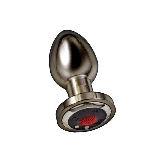 Ass-Sation Remote Vibrating Metal Plug - Black NW3069-2