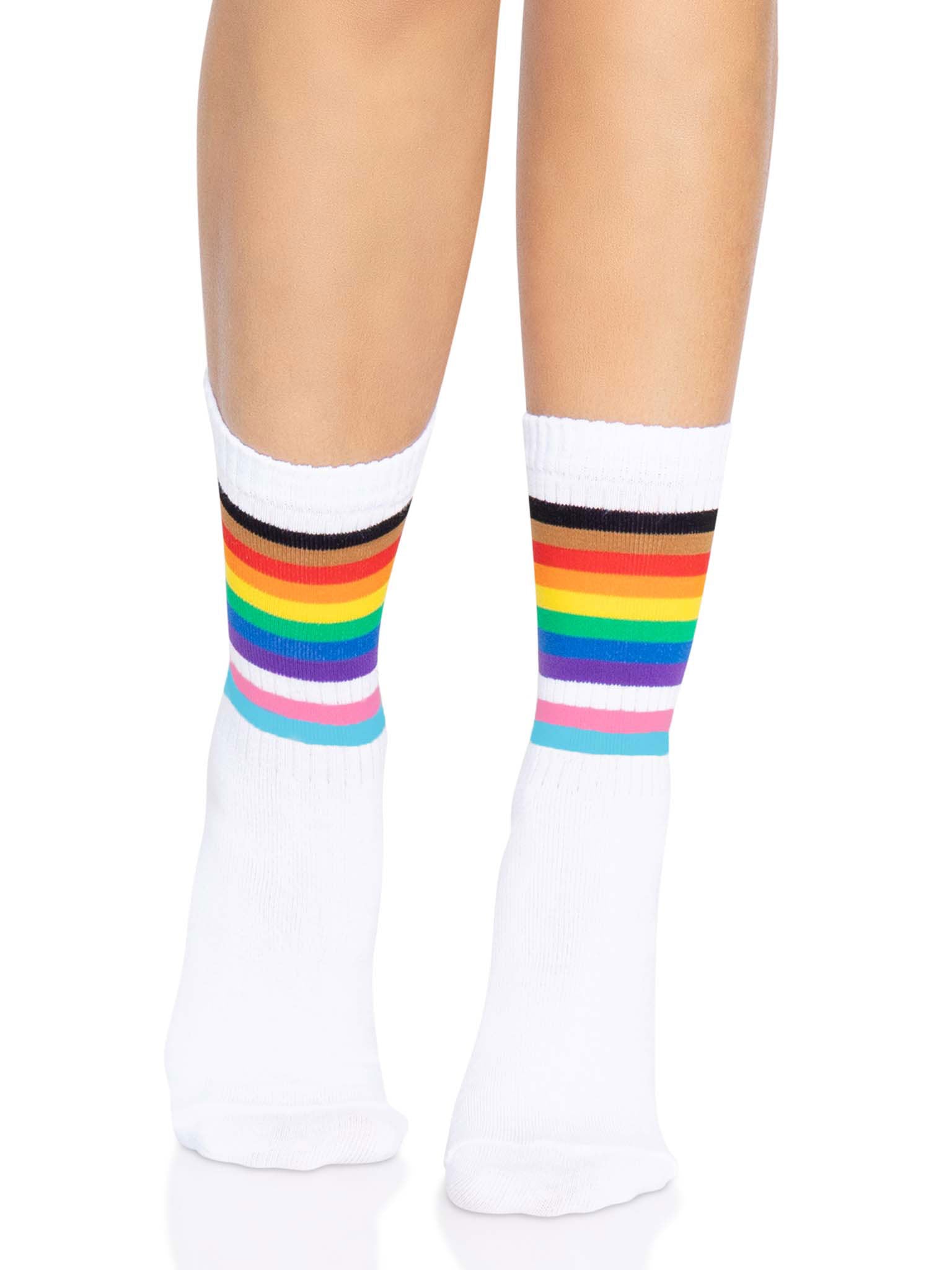 Pride Crew Socks - One Size - Rainbow LA-3014RNBOS