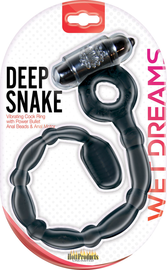 Wet Dreams Deep Snake - Black HTP2938 Wet Dreams Deep Snake - Black HTP2938