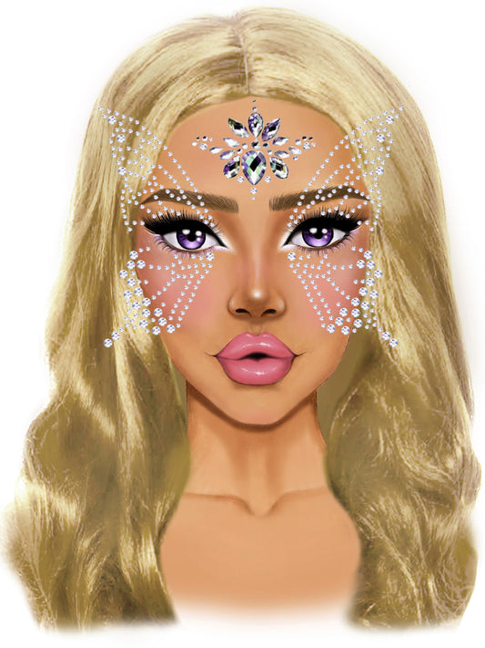 Fairy Adhesive Face Jewels Sticker LA-EYE041 Fairy Adhesive Face Jewels Sticker LA-EYE041