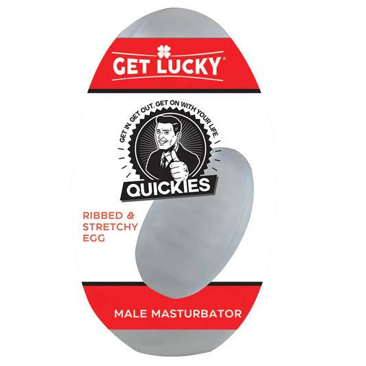 Get Lucky Quickies Ribbed and Stretchy Egg Male Masturbator TMN-GL-0510