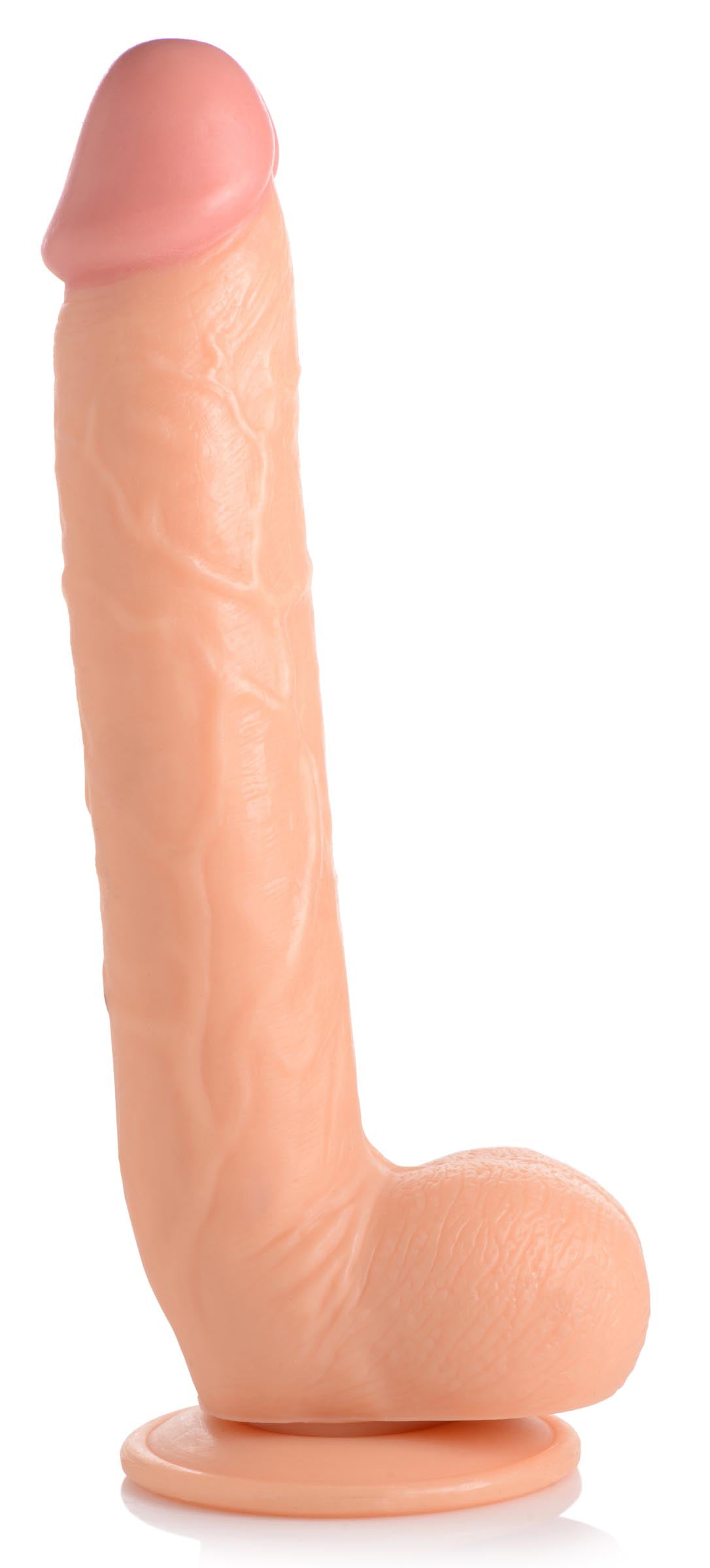 Long Logan 10 Inch Dildo With Balls - Light MC-AG771-LHT