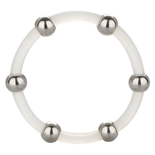 Steel Beaded Silicone Ring - X-Large SE1437202 Steel Beaded Silicone Ring - X-Large SE1437202