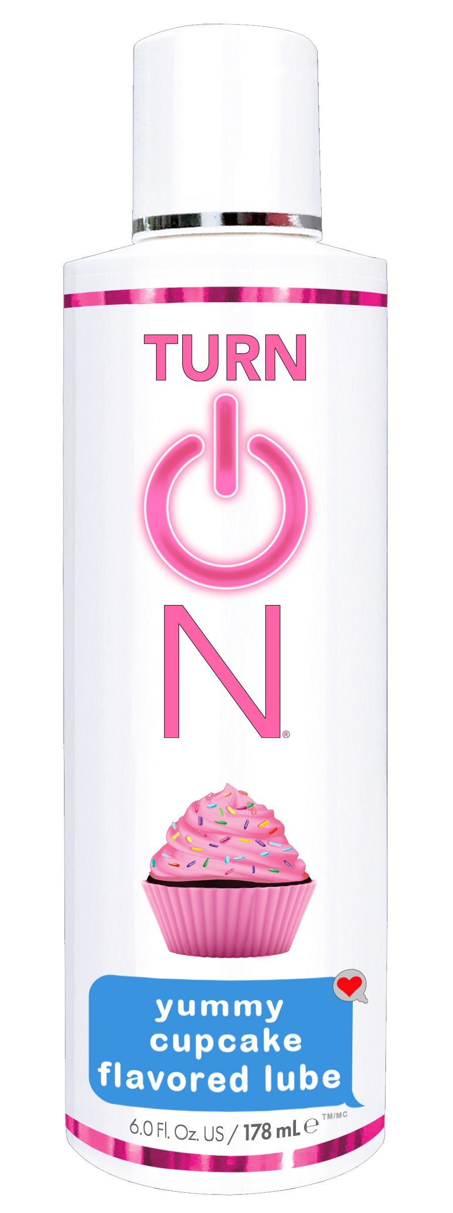 Turn on Yummy Cupcake Flavored Lube - 6 Fl. Oz. WT56612