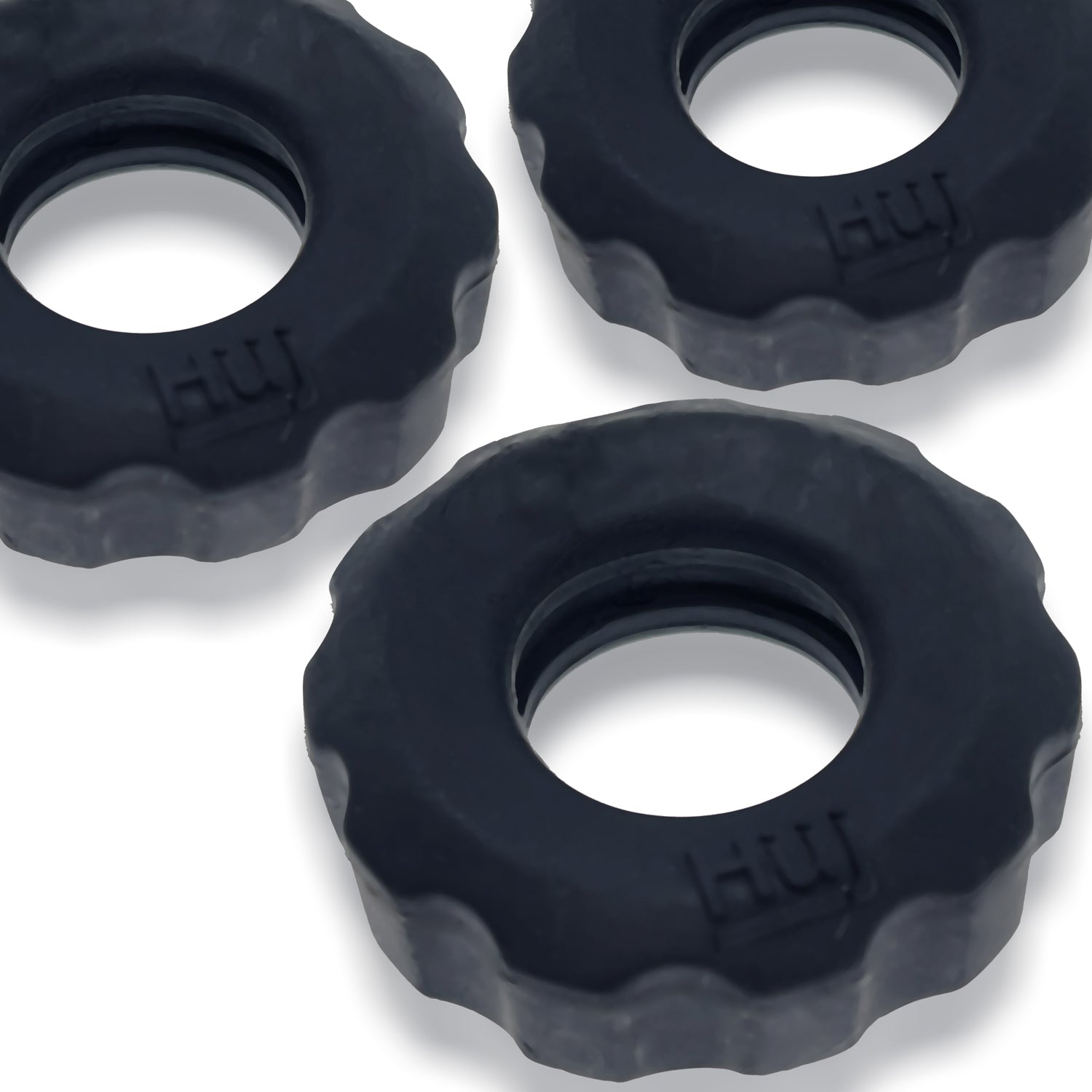 Super Huj - 3-Pack Cockrings - Tar Ice HUJ-137-TARICE