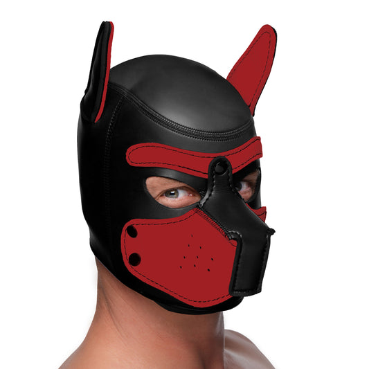 Spike Neoprene Puppy Hood - Red MS-AG292-RED Spike Neoprene Puppy Hood - Red MS-AG292-RED